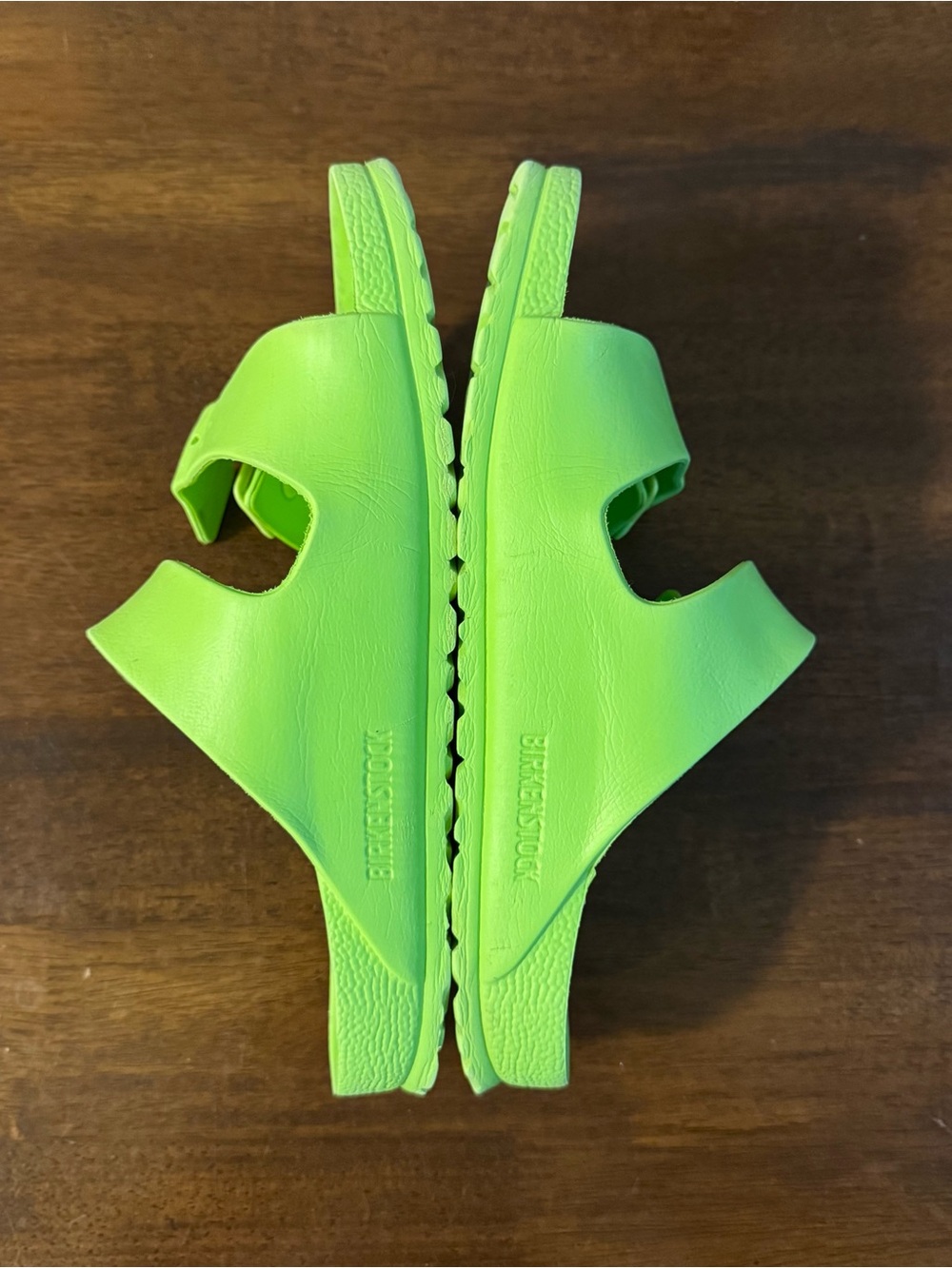 Birkenstock Lime Green Double-Buckle EVA Sandals - Picture 5 of 13